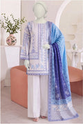 Eternity Digital Printed Lawn – Lawn Shirt, Voile Dupatta & Cotton Trouser Unstitched 3PC